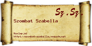 Szombat Szabella névjegykártya